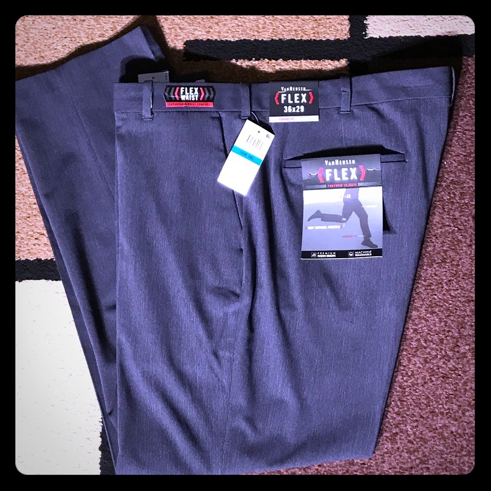 🌟 Men’s Van Heusen Blue Dress Pants